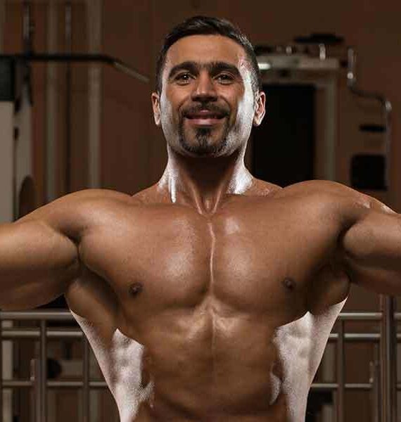 body çalışan erkek sporcu